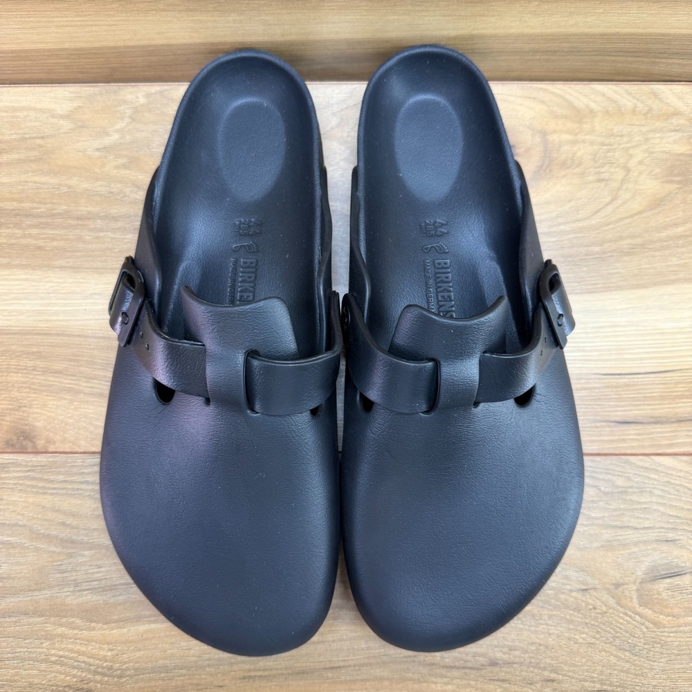 Birkenstock Eva Boston Clog Mens 11 W EU 44 Black Rubber Light Weight Minimalist